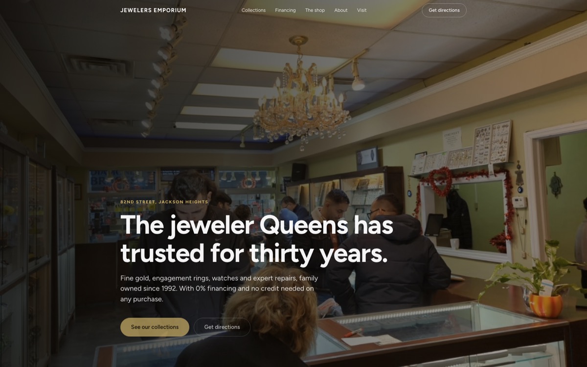 Jewelers Emporium website preview