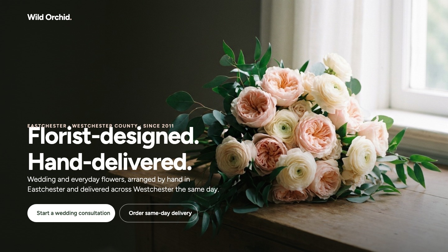 Wild Orchid of Westchester website preview